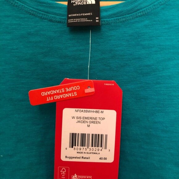 THE NORTH FACE Women’s Emerine Jaiden Green Shirt - Picture 3 of 12